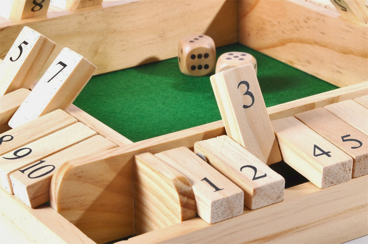 Longfield Games 4 Player Shut The Box - Masters Traditional Games Longfield Games 4 Player Shut The Box