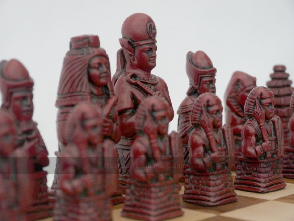 Ancient Egypt Chess Set by Berkeley Chess (Board not included) - Masters Traditional Games Ancient Egypt Chess Set by Berkeley Chess (Board not included)