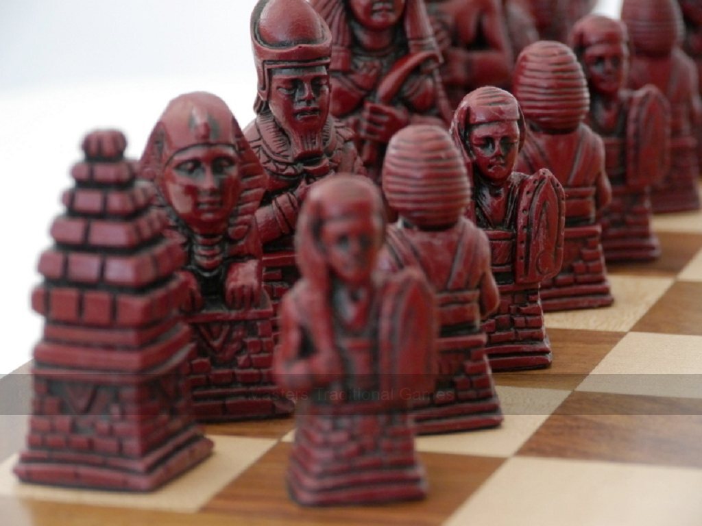 Ancient Egypt Chess Set by Berkeley Chess (Board not included) - Masters Traditional Games Ancient Egypt Chess Set by Berkeley Chess (Board not included)