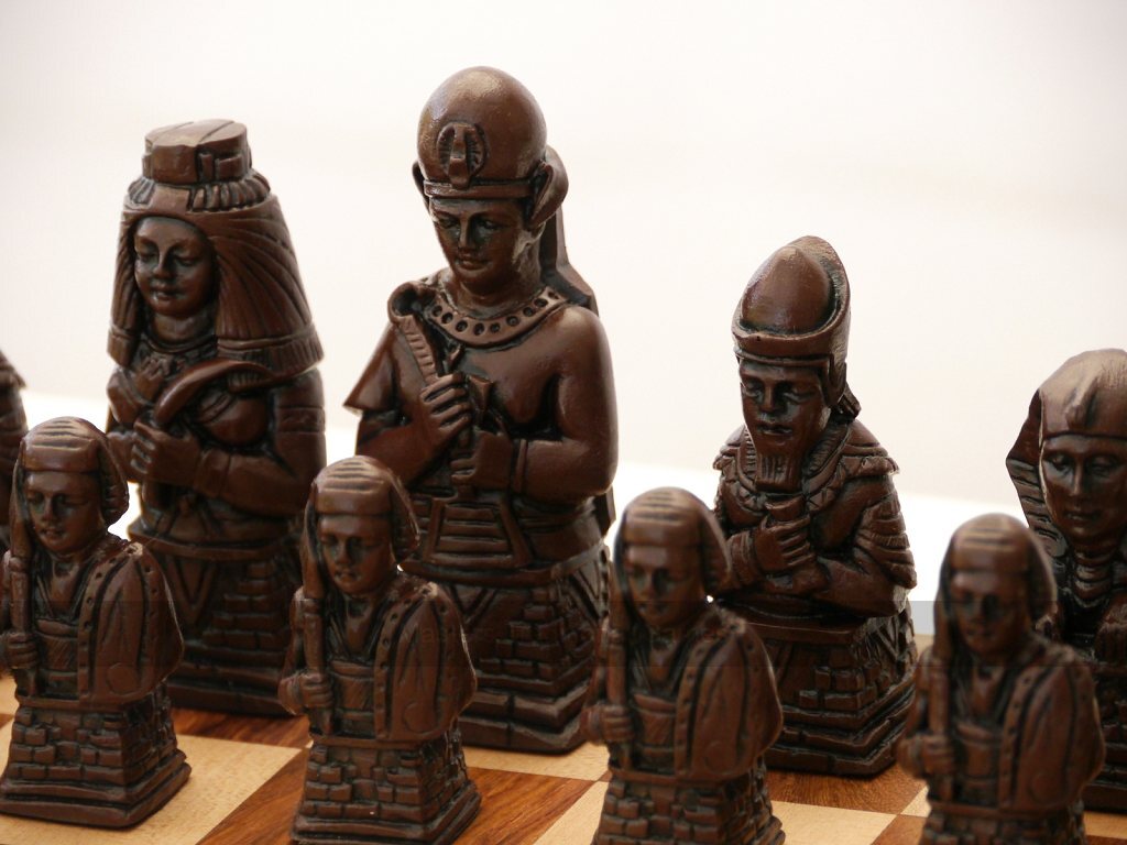 Ancient Egypt Chess Set by Berkeley Chess (Board not included) - Masters Traditional Games Ancient Egypt Chess Set by Berkeley Chess (Board not included)