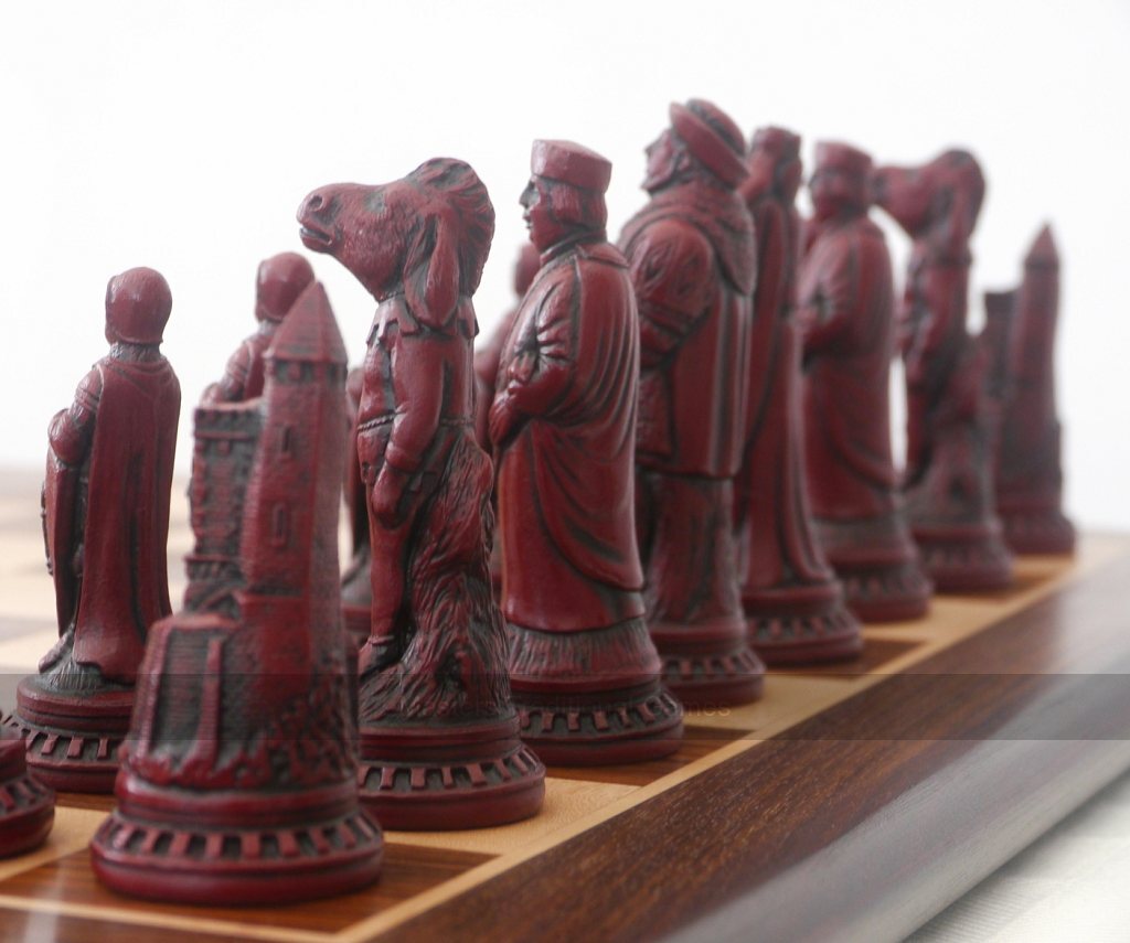 Berkeley Shakespeare Ornamental Chess Set (Board not included) - Masters Traditional Games Berkeley Shakespeare Ornamental Chess Set (Board not included)
