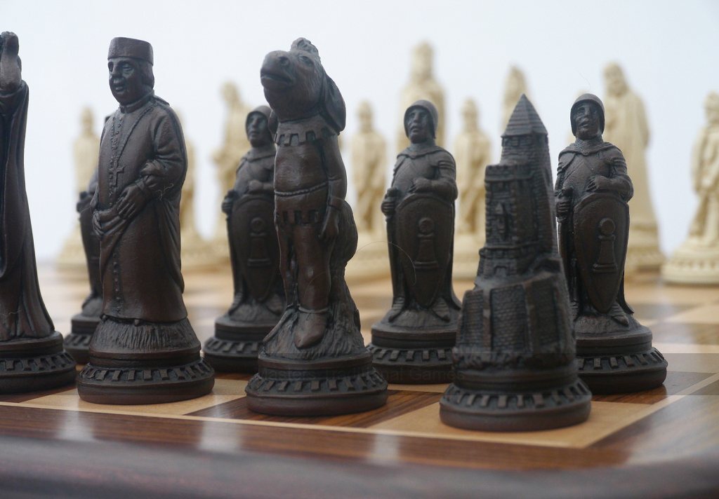 Berkeley Shakespeare Ornamental Chess Set (Board not included) - Masters Traditional Games Berkeley Shakespeare Ornamental Chess Set (Board not included)