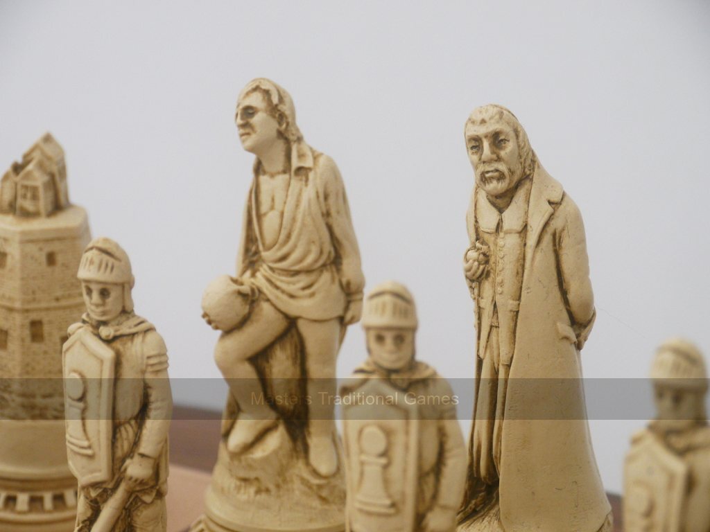 Berkeley Shakespeare Ornamental Chess Set (Board not included) - Masters Traditional Games Berkeley Shakespeare Ornamental Chess Set (Board not included)