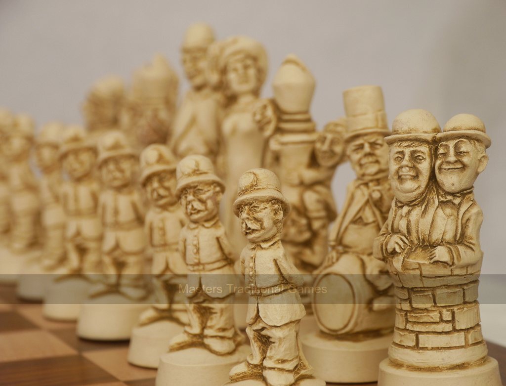 Classic Movie / Film Stars Ornamental Chess Set by Berkeley Chess (Board not included) - Masters Traditional Games Classic Movie / Film Stars Ornamental Chess Set by Berkeley Chess (Board not included)