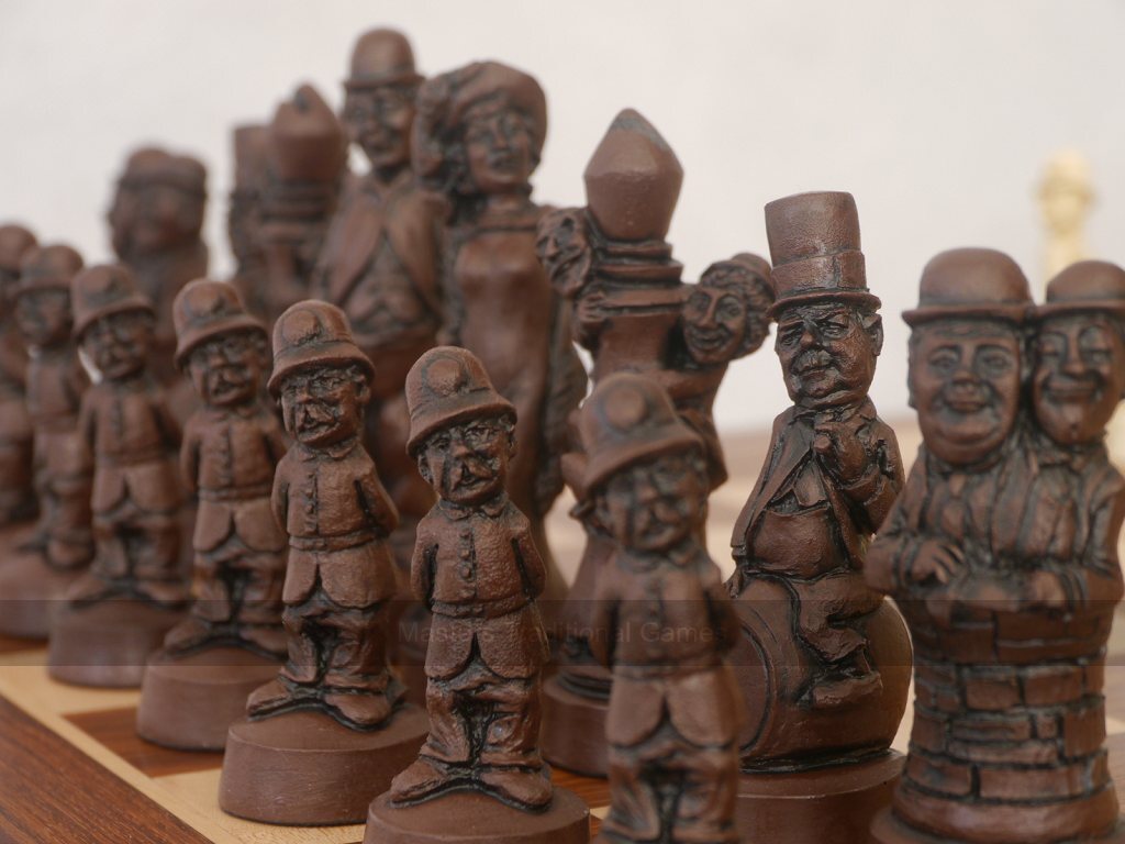 Classic Movie / Film Stars Ornamental Chess Set by Berkeley Chess (Board not included) - Masters Traditional Games Classic Movie / Film Stars Ornamental Chess Set by Berkeley Chess (Board not included)