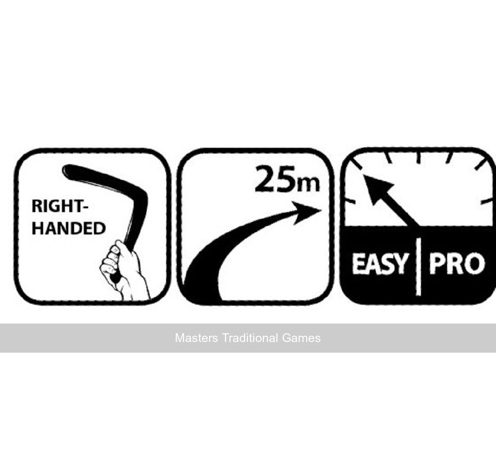 BoomerangFan Boomer Boomerang (Right Handed) - Masters Traditional Games BoomerangFan Boomer Boomerang (Right Handed)