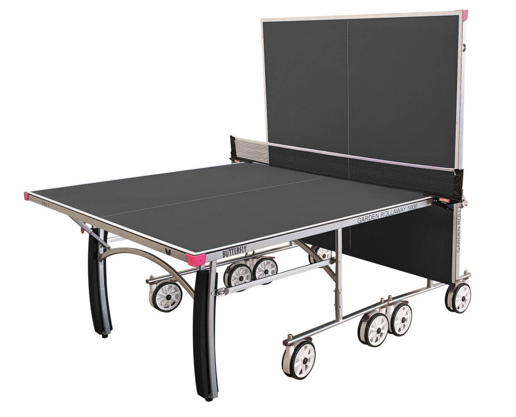Butterfly Garden Rollaway 5000 Table Tennis Table - Masters Traditional Games Butterfly Garden Rollaway 5000 Table Tennis Table