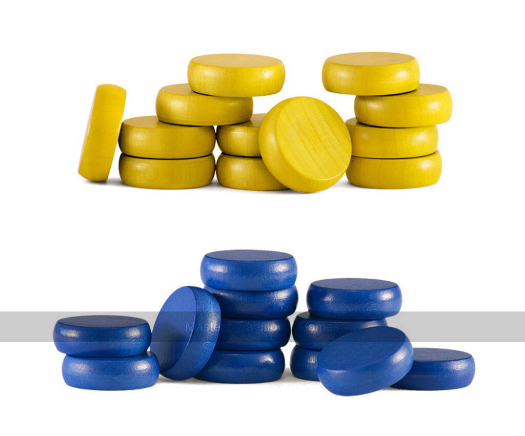 Set of Crokinole Button Disks (26 disks including 2 spares) - Masters Traditional Games Set of Crokinole Button Disks (26 disks including 2 spares)