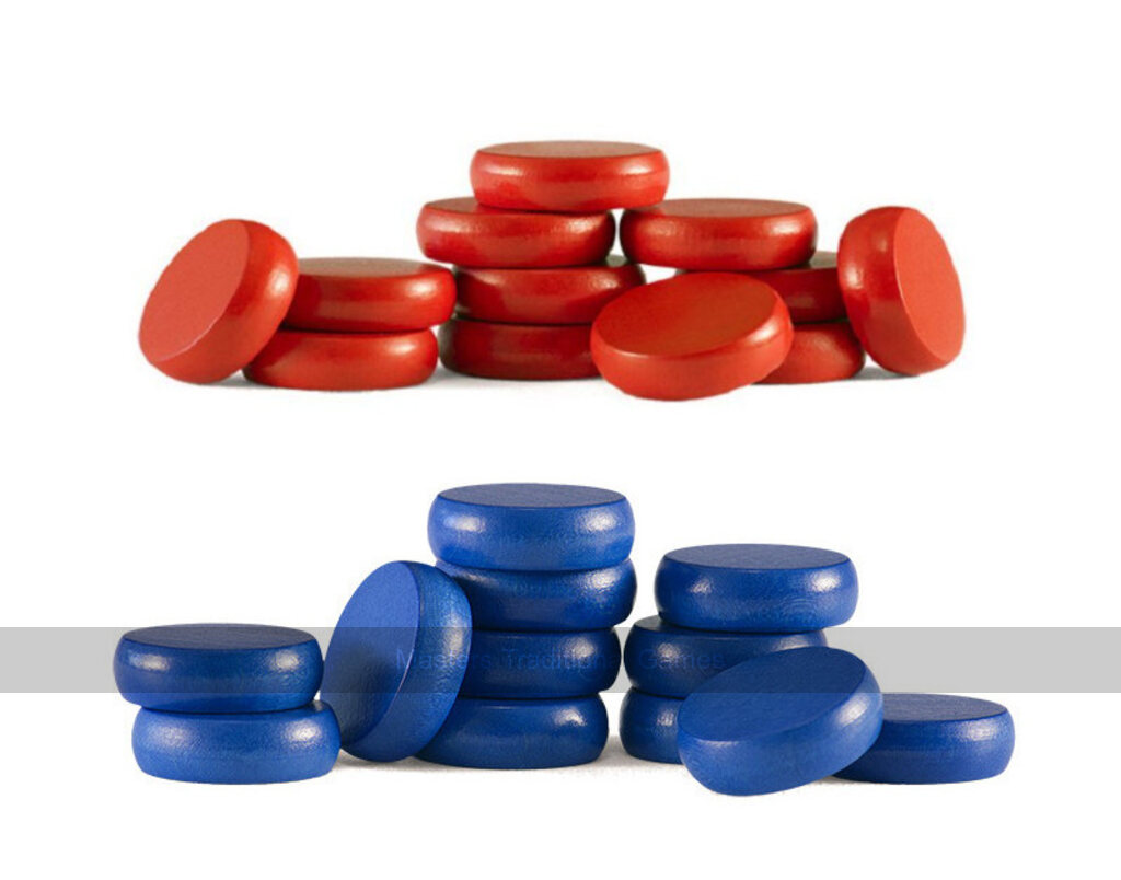 Set of Crokinole Button Disks (26 disks including 2 spares) - Masters Traditional Games Set of Crokinole Button Disks (26 disks including 2 spares)