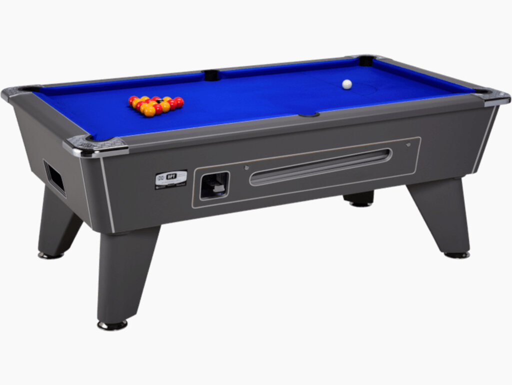 DPT Omega Pro Pool Table - Coin-op - Masters Traditional Games shop DPT Omega Pro Pool Table - Coin-op