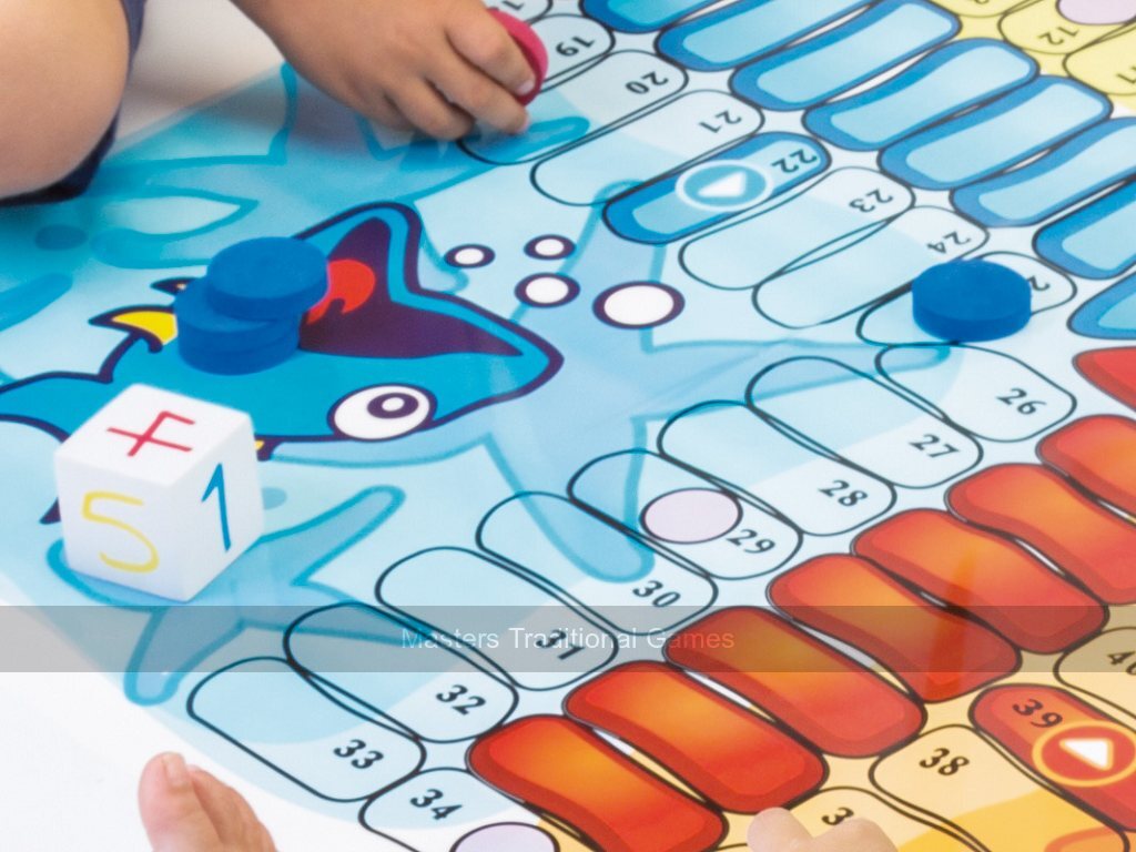 Giant Ludo Game with Large 1 Metre Floor Mat - Masters Traditional Games Giant Ludo Game with Large 1 Metre Floor Mat