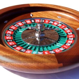 Dal Negro 36cm Montecarlo Mahogany Roulette Wheel