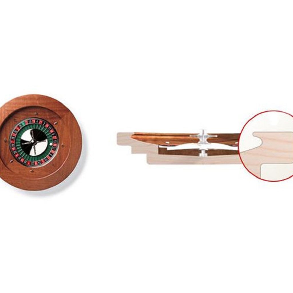 Dal Negro Montecarlo 50cm Mahogany Roulette Wheel (Quadratto) - Masters Traditional Games Dal Negro Montecarlo 50cm Mahogany Roulette Wheel (Quadratto)