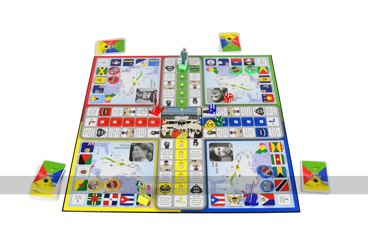 Ship Away - The Windrush Ludo Style Game - Masters Traditional Games shop Ship Away - The Windrush Ludo Style Game