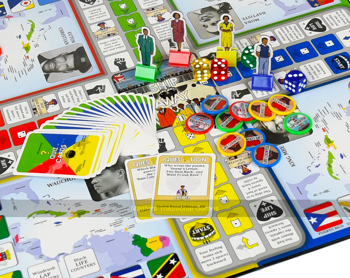 Ship Away - The Windrush Ludo Style Game - Masters Traditional Games shop Ship Away - The Windrush Ludo Style Game