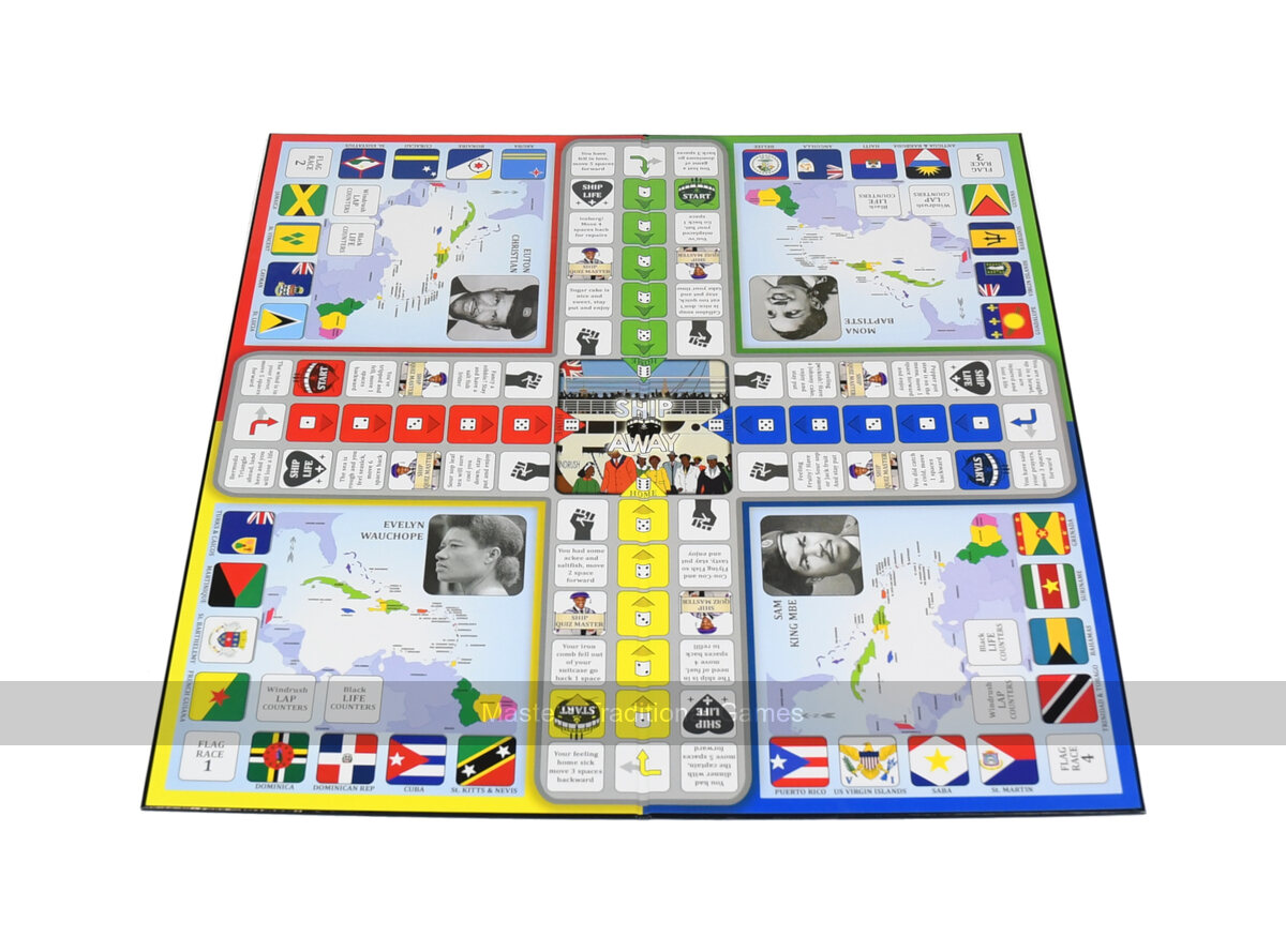 Ship Away - The Windrush Ludo Style Game - Masters Traditional Games shop Ship Away - The Windrush Ludo Style Game
