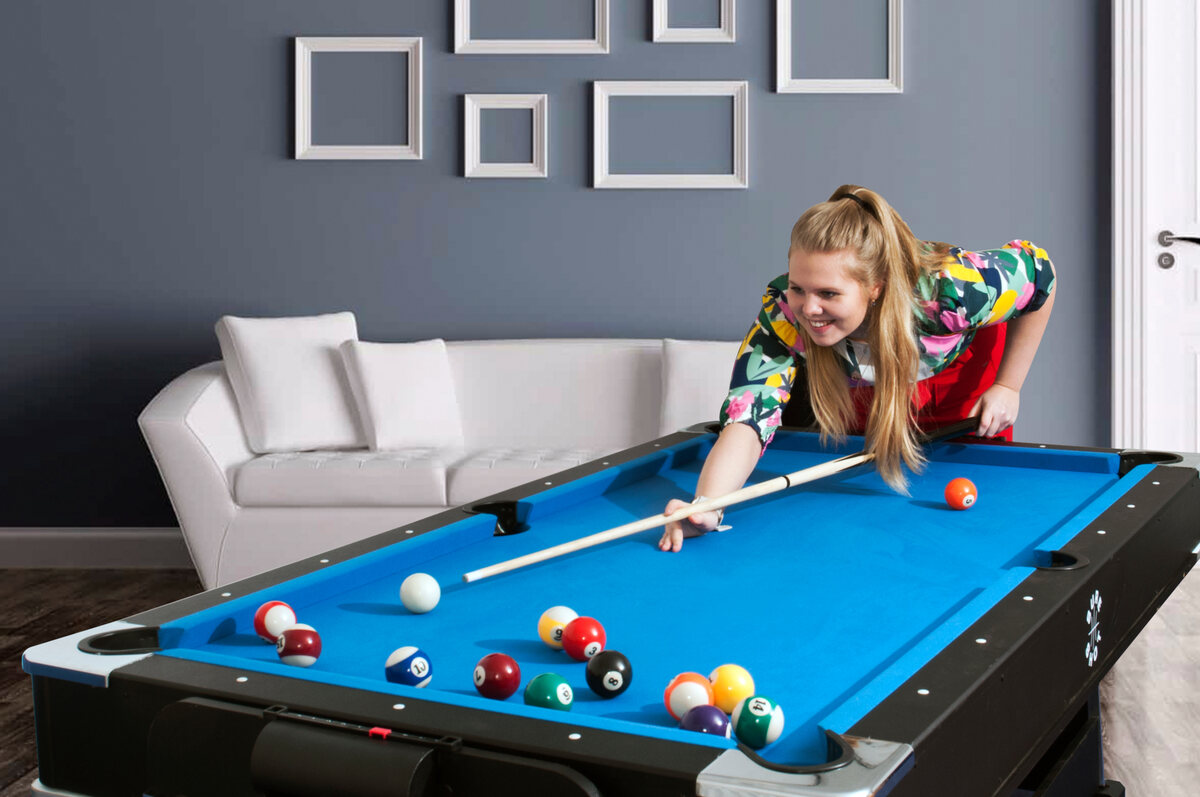 Sure Shot 7ft 4-in-1 Multi Games Table - Masters Traditional Games Sure Shot 7ft 4-in-1 Multi Games Table