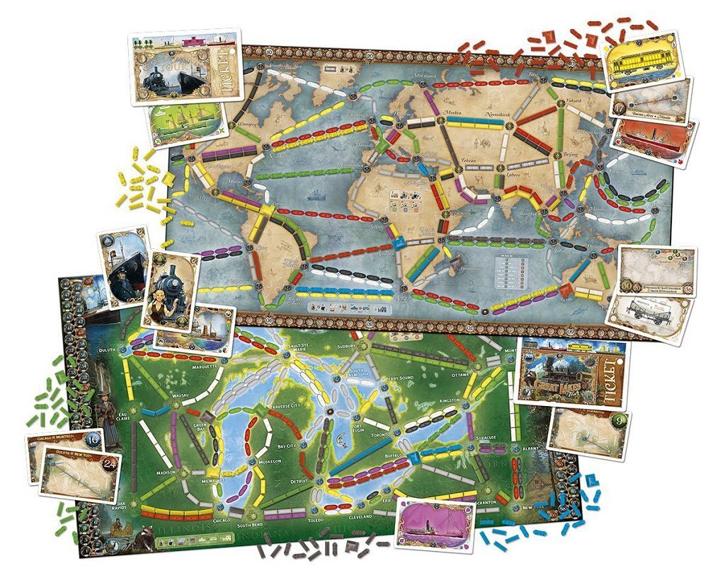 Ticket to Ride - Rails & Sails - Masters Traditional Games Ticket to Ride - Rails & Sails