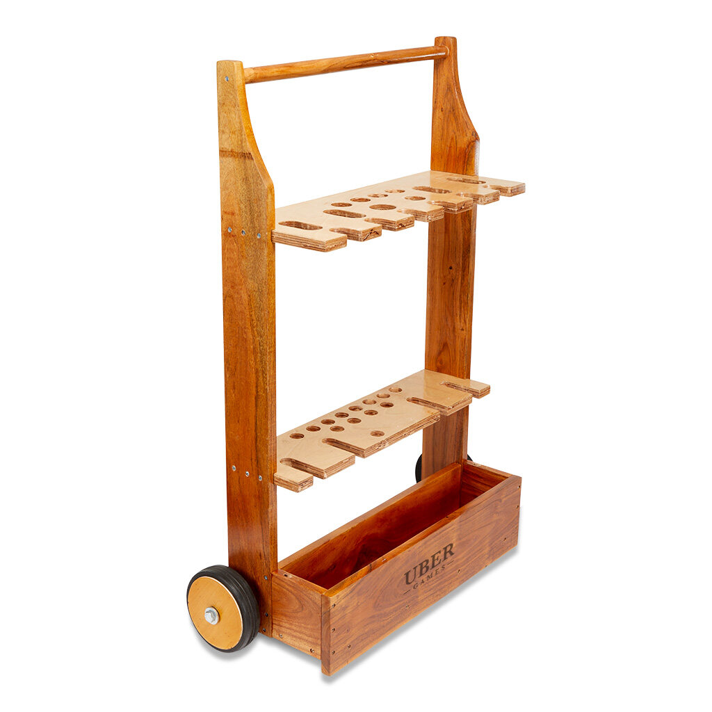 Uber Games Croquet Trolley Stand (for 4 and 6 player croquet sets) - Masters Traditional Games Uber Games Croquet Trolley Stand (for 4 and 6 player croquet sets)