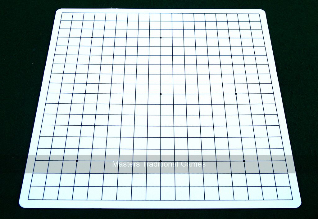 Go Masters - Simple Go Set - Plastic Board (19x19 & 13x13) - Masters Traditional Games shop Go Masters - Simple Go Set - Plastic Board (19x19 & 13x13)