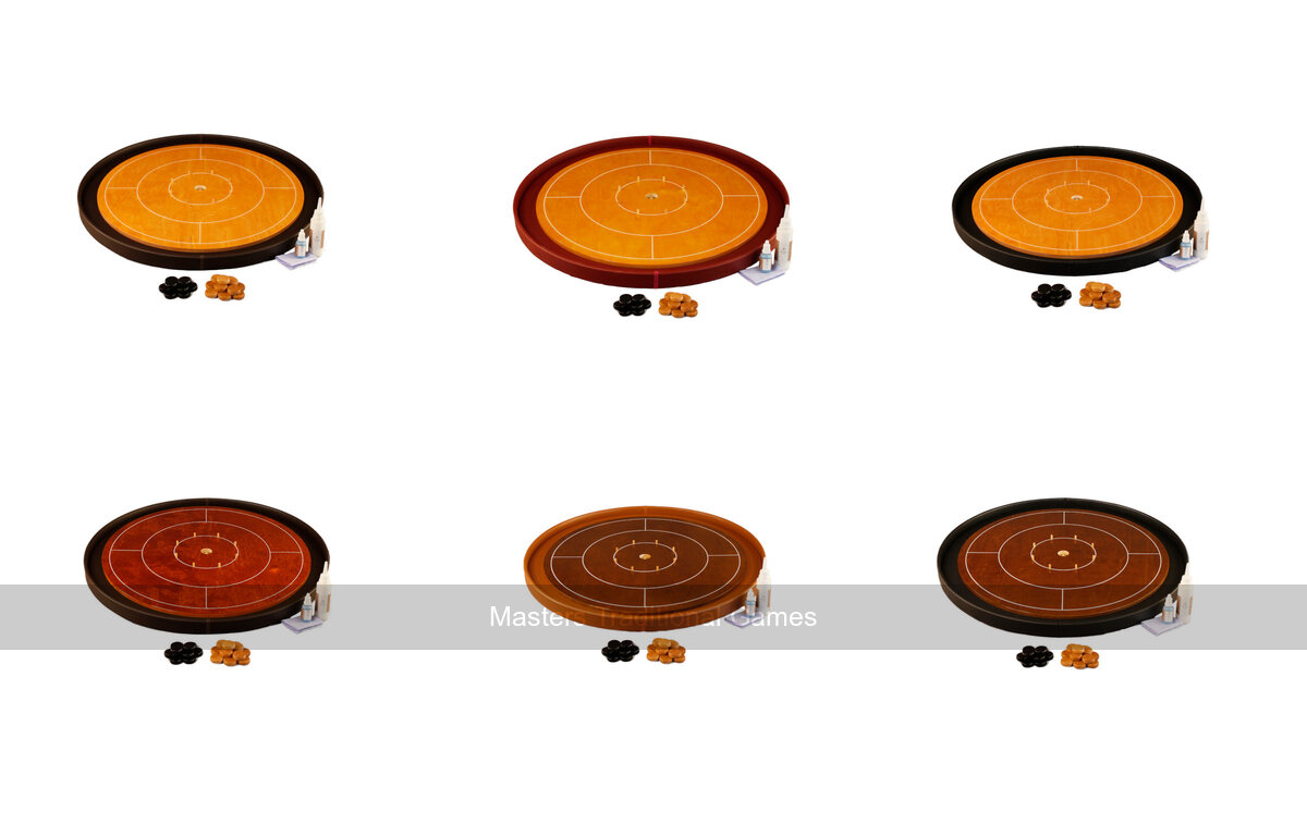 Masters Crokinole Tournament Board with discs, powder & hanging kit - Masters Traditional Games Masters Crokinole Tournament Board with discs, powder & hanging kit
