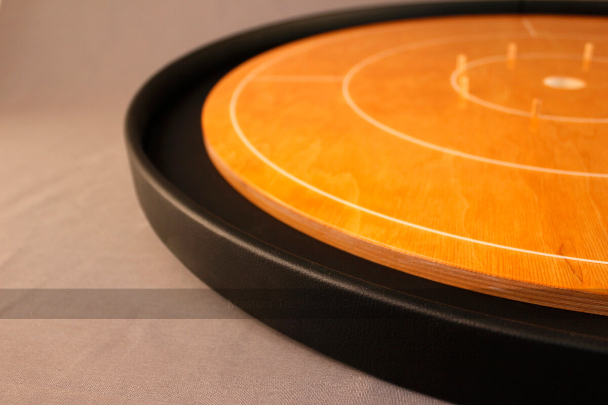 Masters Crokinole Tournament Board with discs, powder & hanging kit - Masters Traditional Games Masters Crokinole Tournament Board with discs, powder & hanging kit