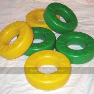 Pack of 6 spare disks for Mega 4 in a Line (3 green, 3 yellow)