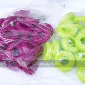42 spare disks for Mega 4 in a Line (purple & light green)