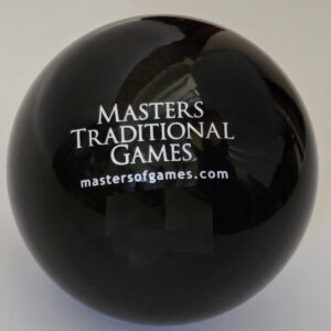 Single black resin skittle ball - 5 inch