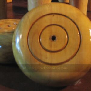 Set of 3 Boxwood cheeses - Northamptonshire style (varnished)