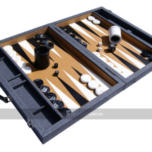 Crisloid Brooklyn Slate Tournament 21-inch Backgammon Set