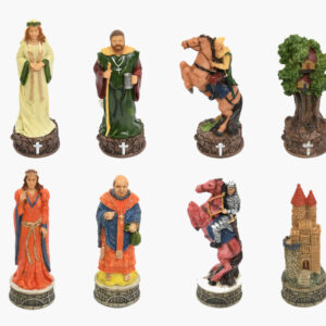 Italfama Robin Hood Chess Pieces - Resin, Hand-Painted
