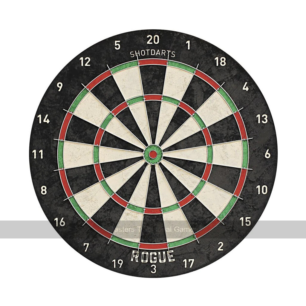 Shot Rogue Bristle Dartboard - Masters Traditional Games shop Shot Rogue Bristle Dartboard