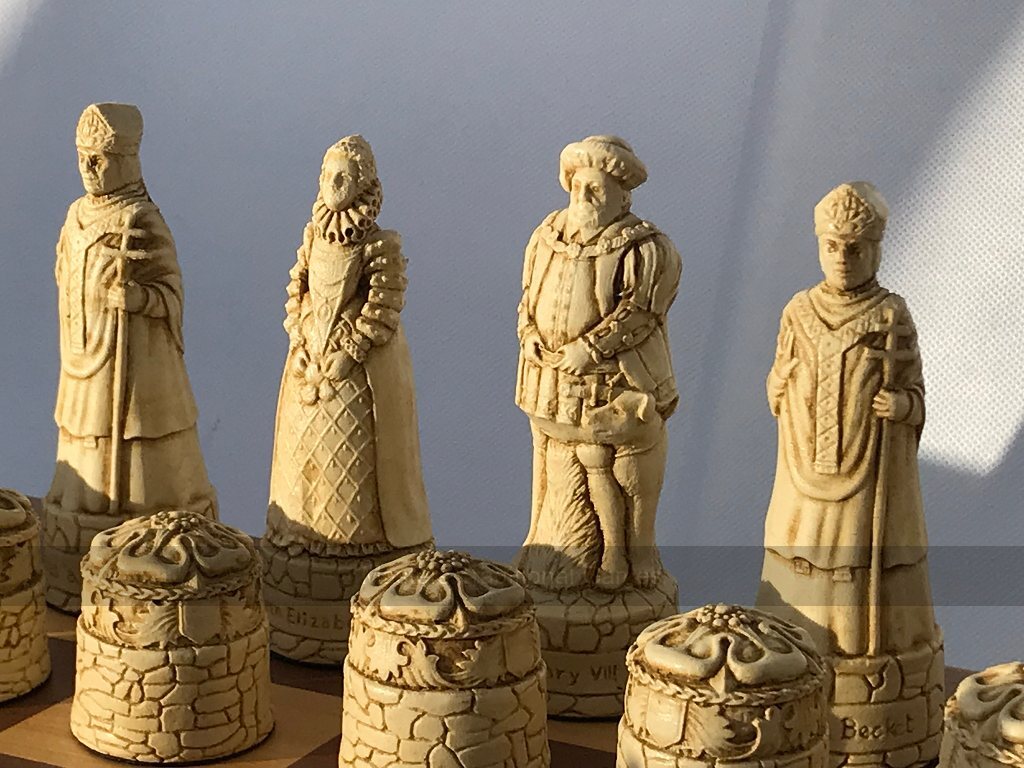 Berkeley Chess English History Ornamental Chess Set (Board not included) - Masters Traditional Games Berkeley Chess English History Ornamental Chess Set (Board not included)