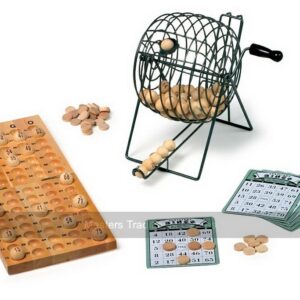Bingo set (75 balls, large metal cage)