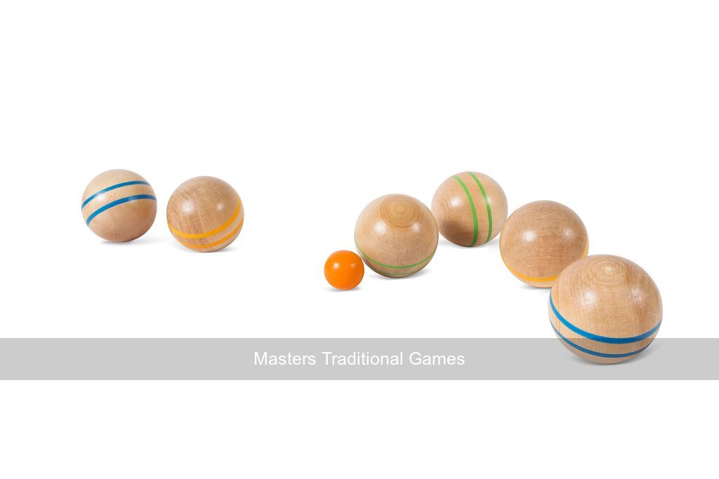 Wooden Boule / Petanque Set (BS Toys GA241) - Masters Traditional Games Wooden Boule / Petanque Set (BS Toys GA241)