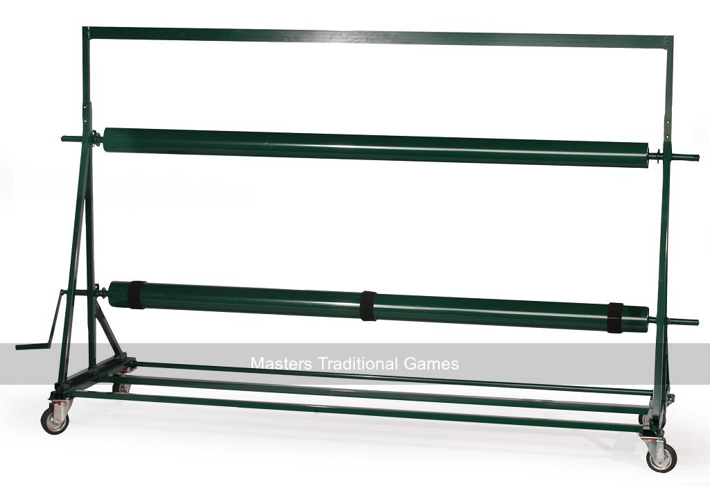 Double-Tier Bowls Mat Handling Unit (for 2 short mat or bowls carpets) - Masters Traditional Games Double-Tier Bowls Mat Handling Unit (for 2 short mat or bowls carpets)