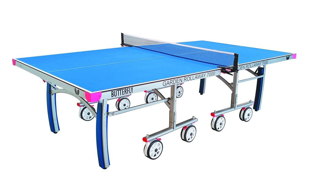 Butterfly Garden Rollaway 7000 Table Tennis Table - Masters Traditional Games Butterfly Garden Rollaway 7000 Table Tennis Table