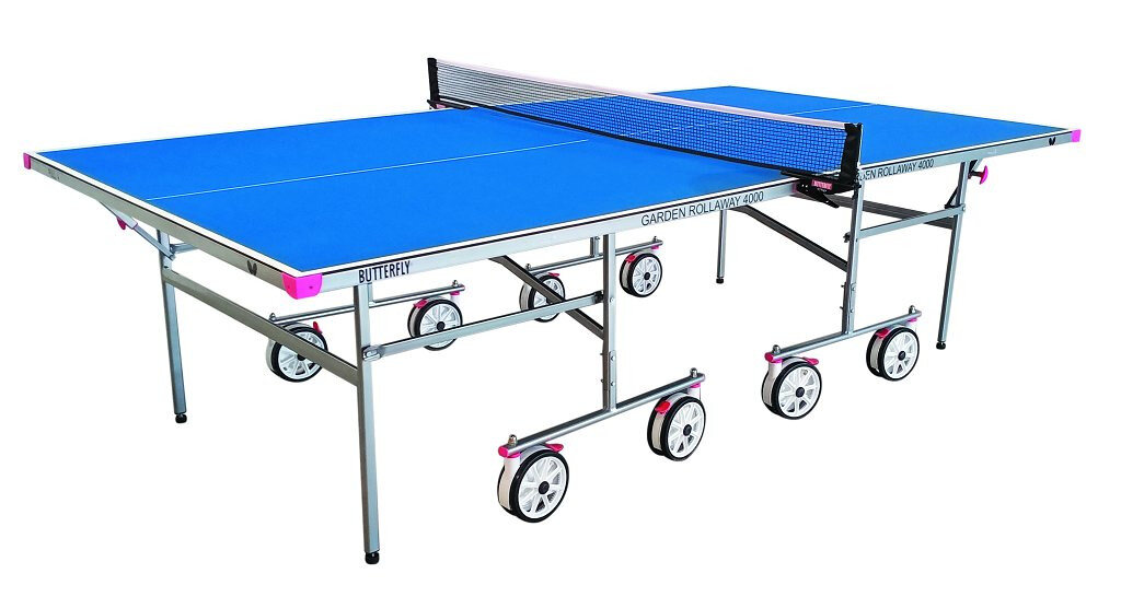 Butterfly Garden Rollaway 4000 Table Tennis Table - Masters Traditional Games Butterfly Garden Rollaway 4000 Table Tennis Table