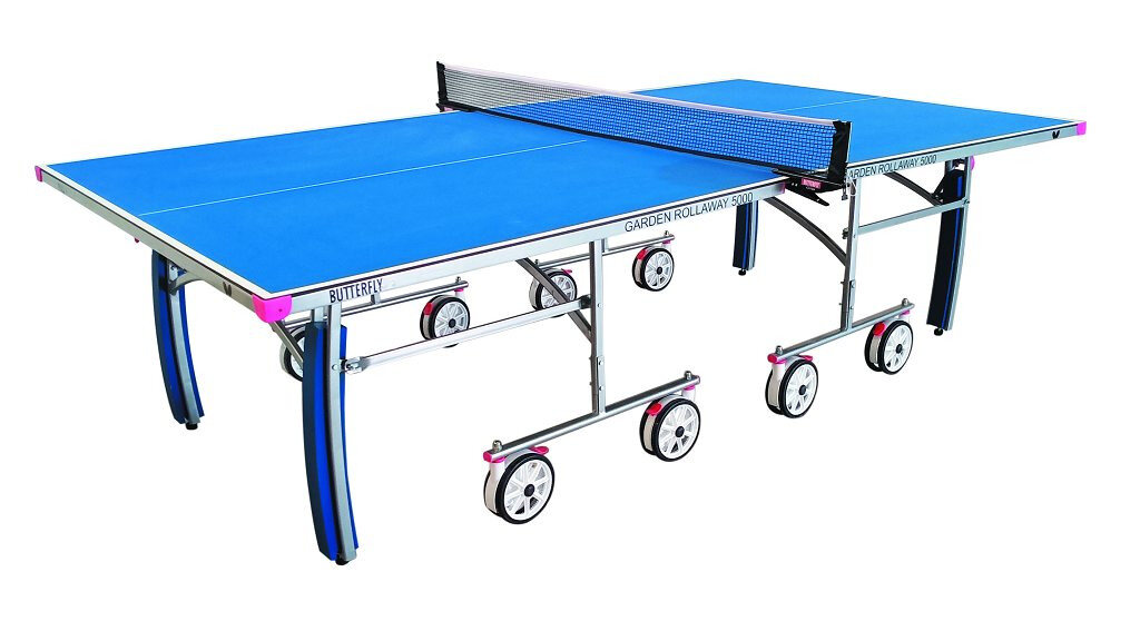 Butterfly Garden Rollaway 5000 Table Tennis Table - Masters Traditional Games Butterfly Garden Rollaway 5000 Table Tennis Table