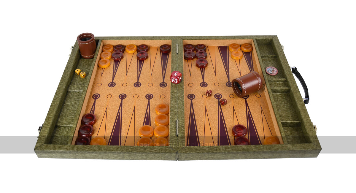 Crisloid Legacy Hops Tournament 21-inch Attaché Backgammon Set - Masters Traditional Games shop Crisloid Legacy Hops Tournament 21-inch Attaché Backgammon Set