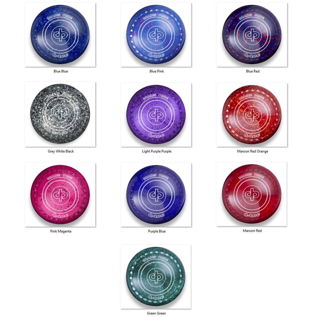 Drakes Pride D-Tec Bowls - Coloured, Gripped, Heavy Weight (Set of 4)