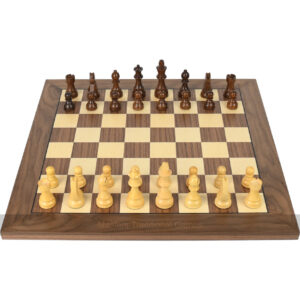 DGT Walnut USB e-Board with Timeless Weighted Electronic Chess Pieces
