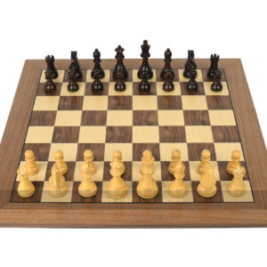 DGT Walnut Chess Board with Royal Wooden Chess Pieces