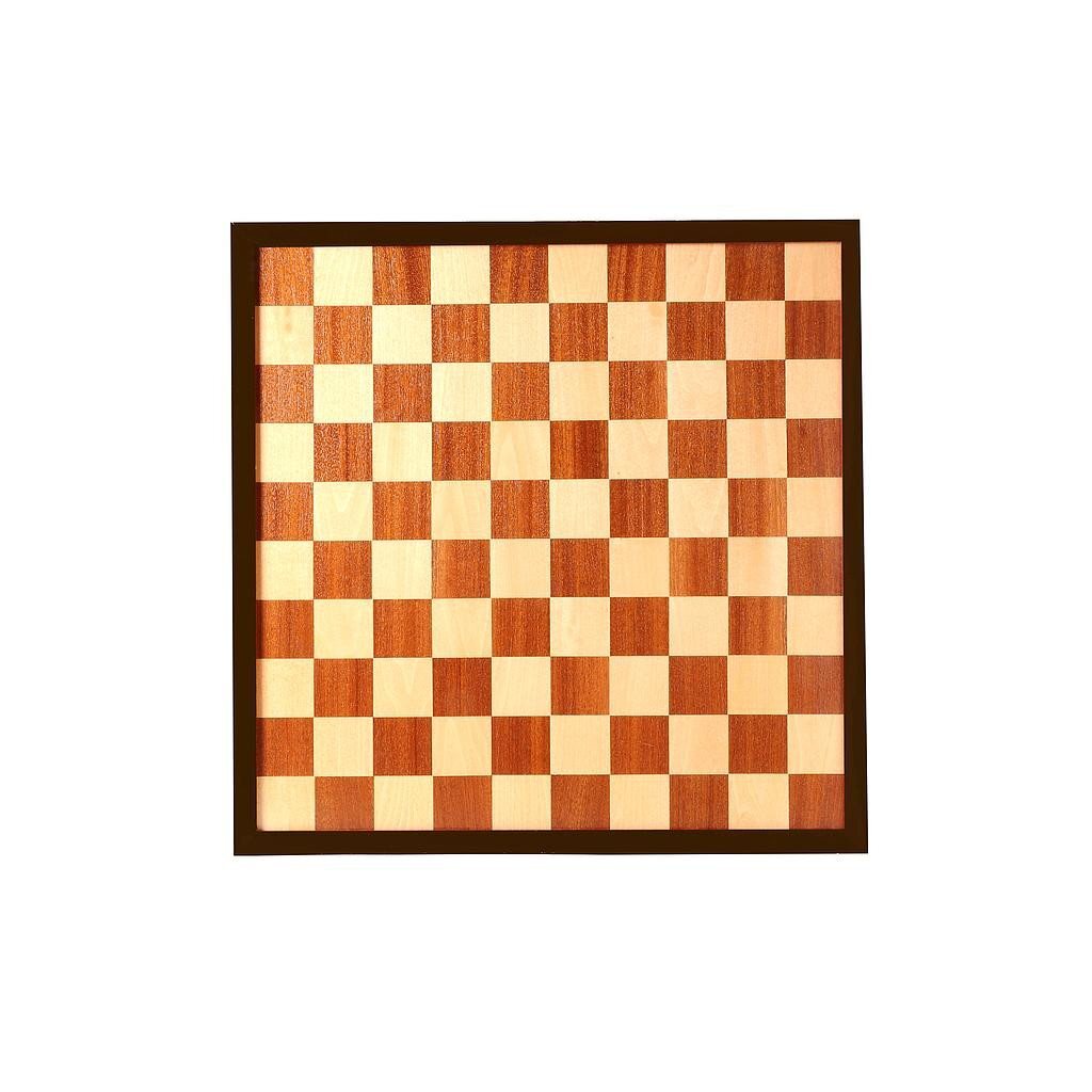 Double Sided Inlaid Walnut Chessboard (47cm) - Masters Traditional Games Double Sided Inlaid Walnut Chessboard (47cm)