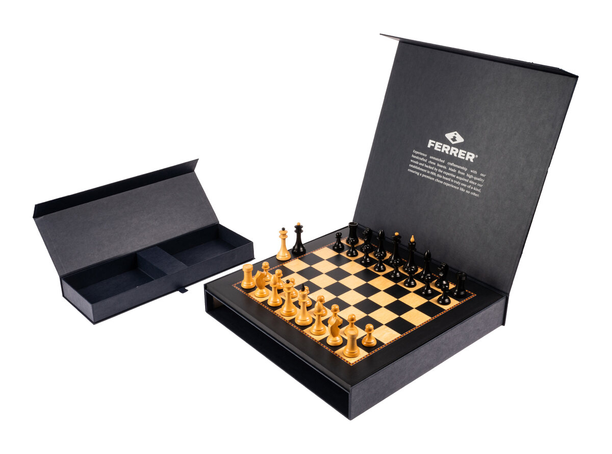 Ferrer - The Queen's Gambit Official Chess Set - Masters Traditional Games Ferrer - The Queen's Gambit Official Chess Set