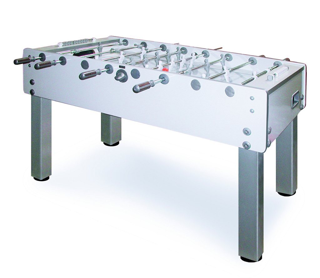 Garlando G500 Pure White Football Table - Masters Traditional Games Garlando G500 Pure White Football Table