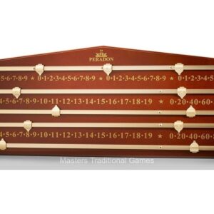 Four Handed Snooker Scoreboard - Mahogany Finish