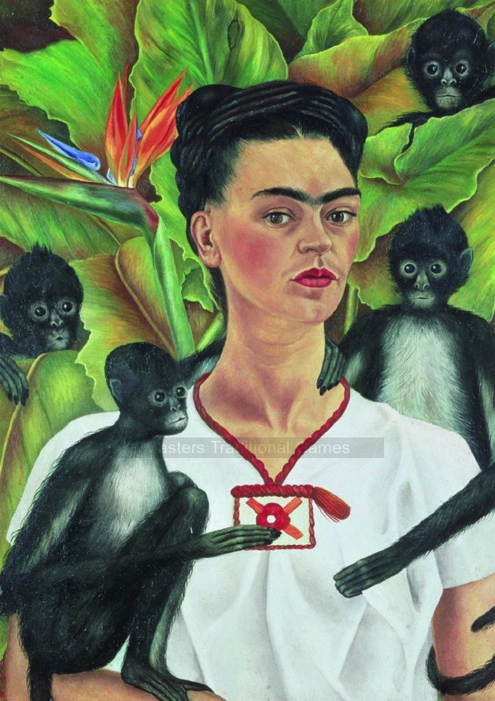 Frida Kahlo Self Portrait 1000 Piece Jigsaw Puzzle - Masters Traditional Games Frida Kahlo Self Portrait 1000 Piece Jigsaw Puzzle