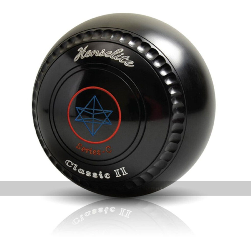 Henselite Classic II Bowls - Set of 4, Black - Masters Traditional Games shop Henselite Classic II Bowls - Set of 4, Black